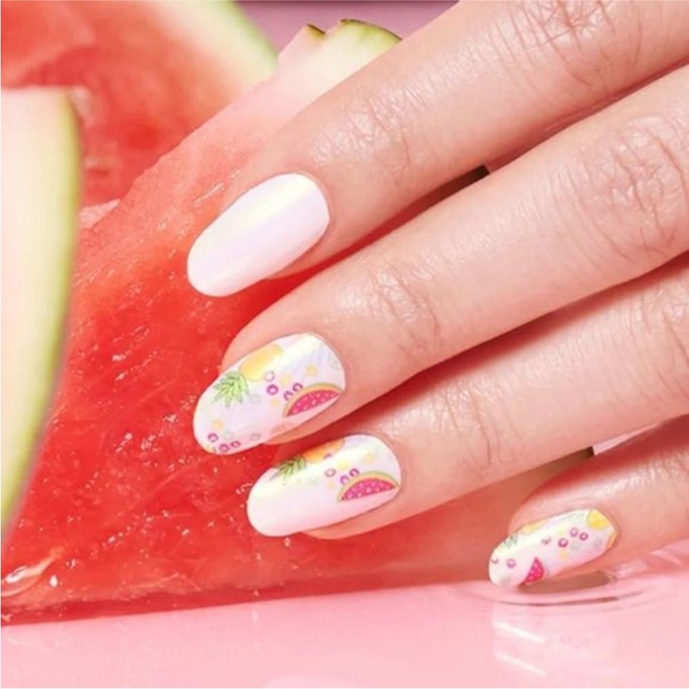 *Retired* Color Street: Tutti Frutti | Summer Fruit White Pink Green Party - Picture 7 of 13